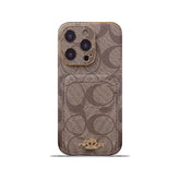 Classic iPhone Case With Card Holder Coffee -KB241651