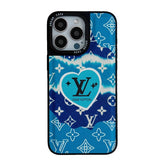 Luxury Blue Leather iPhone Case
