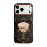 Luxury Crossbody iPhone Case with Card Pocket & Detachable Strap