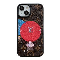 Luxury Balloon & Heart Leather iPhone Case