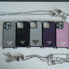 Luxury Diamond Crossbody iPhone Case