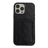 H Leather Card Holder iPhone Case