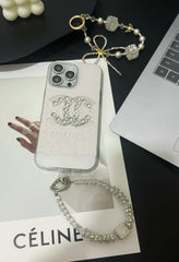 Elegant Luxury Crystal iPhone Case With Bracelet Strap