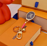 tennis racket LV keychain