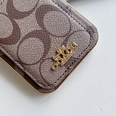 Classic iPhone Case With Card Holder Coffee -KB241651