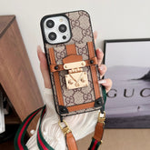Premium Card Bag Chain Classic iPhone Case