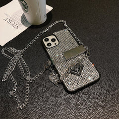Luxury Diamond Crossbody Chain iPhone Case