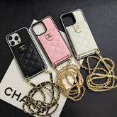 Elegant Crossbody Leather iPhone Case