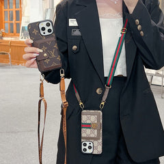Premium Card Bag Crossbody iPhone Case