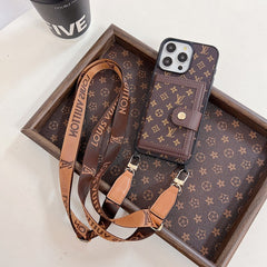 Luxury Card Bag Crossboday iPhone Case