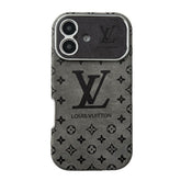 Luxury Brown & Black Color Leather iPhone Case
