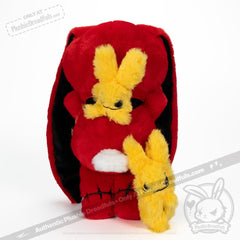 Anxiety Rabbit Red "Pressure" Edition - Plush Stuffed Animal