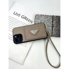 Luxury Four Colors Card Bag iPhone Case