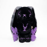 Black and Purple Anxiety Rabbit - Plush Stuffed Animal