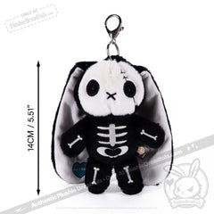 Bone Organ Izer Rabbit Plush Keychain Accessory