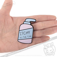 Eczema Lotion Buddy Enamel Pin