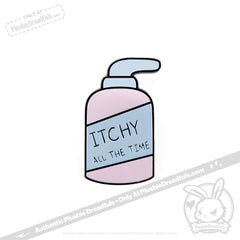 Eczema Lotion Buddy Enamel Pin
