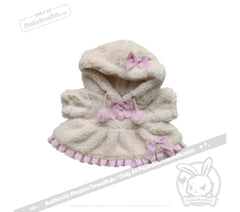 Fuzzy White Chocolate Gingham Hoodie Dress