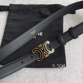 AC Women‘s Leather Belt Triomphe Buckl