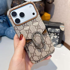 Premium Classic Canvas Card Holder iPhone Case