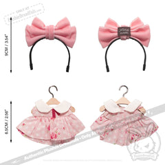 Mini Plush Outfit - Big Pink Bow Outfit