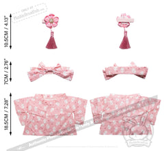 Plush Outfit - Pink Kimono