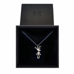 Silver Reindeer Necklace