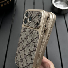 Luxury Pattern Leather Phone Case With Shockproof Edges