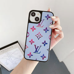 Luxury Color Leather iPhone Case