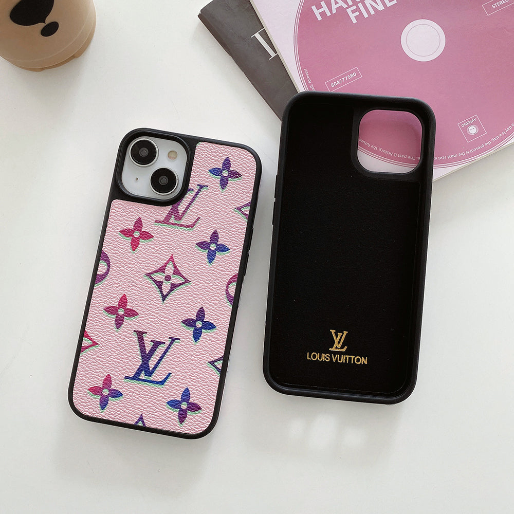Luxury Color Leather iPhone Case