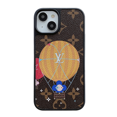 Luxury Balloon & Heart Leather iPhone Case
