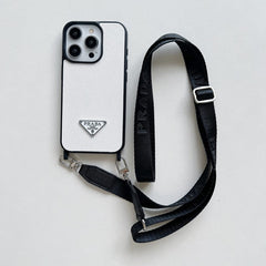 Luxury Crossbody Leather iPhone Case