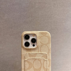 Classic Classic iPhone Case With Card Holder White -JQB240330