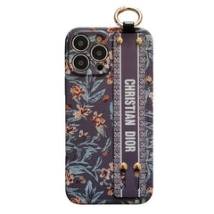 Fashion Purple & White Wristband iPhone Case