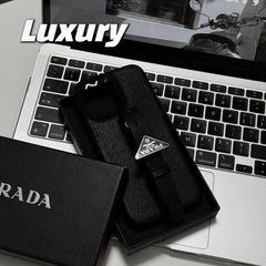 Luxury Leather Handle iPhone Case