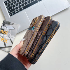 Classic iPhone Case With Card Holder Coffee -KB241651