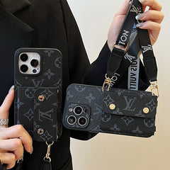 Luxury Card Bag Chain Black iPhone Case