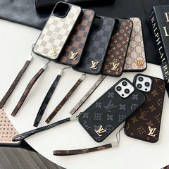 Luxury Black & White Hand Chain iPhone Case