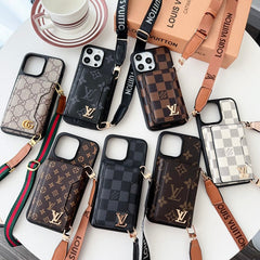 Premium Side Card Bag Crossbody iPhone Case