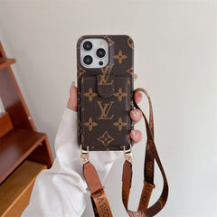 Luxury Card Bag Crossbody Chain iPhone Case