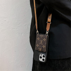 Luxury Card Bag Crossbody Chain iPhone Case