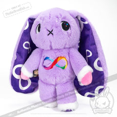 Autism Spectrum Rabbit Purple Edition - Plush Rabbit Stuffed Animal