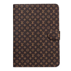 Luxury iPad Case Canvas Monogram Leather Fresh Summer Theme Pattern