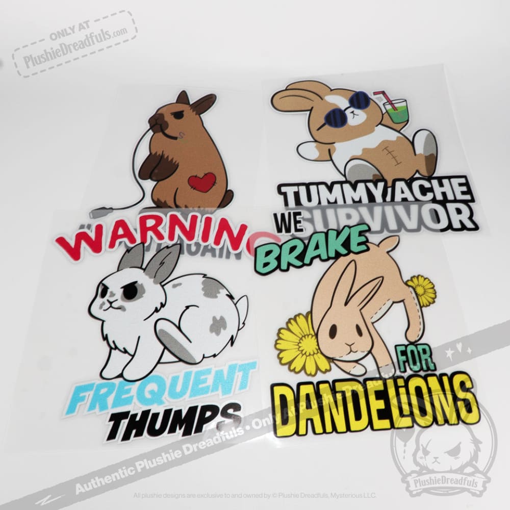 Buns Behaving Bunnly Car Decals