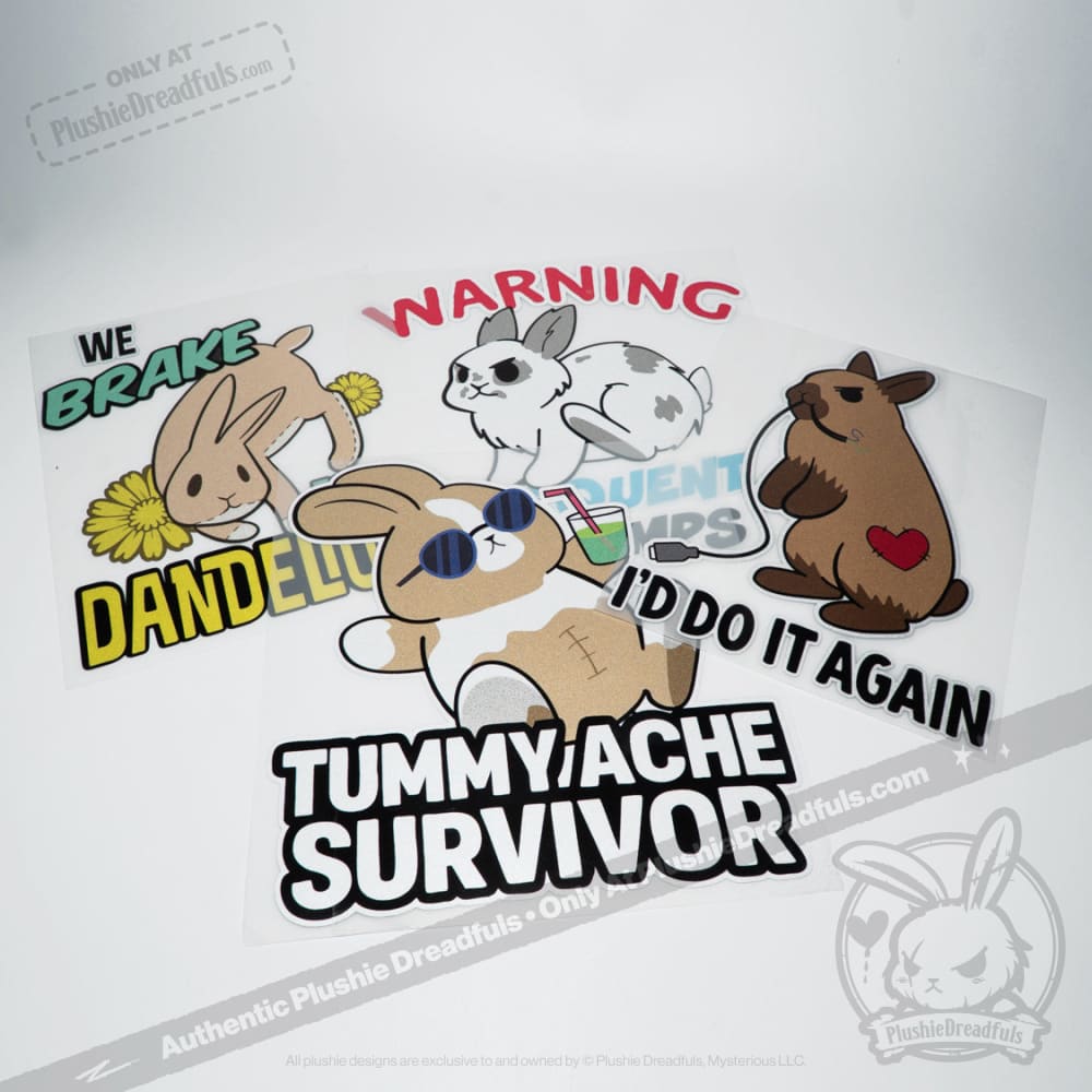Buns Behaving Bunnly Car Decals