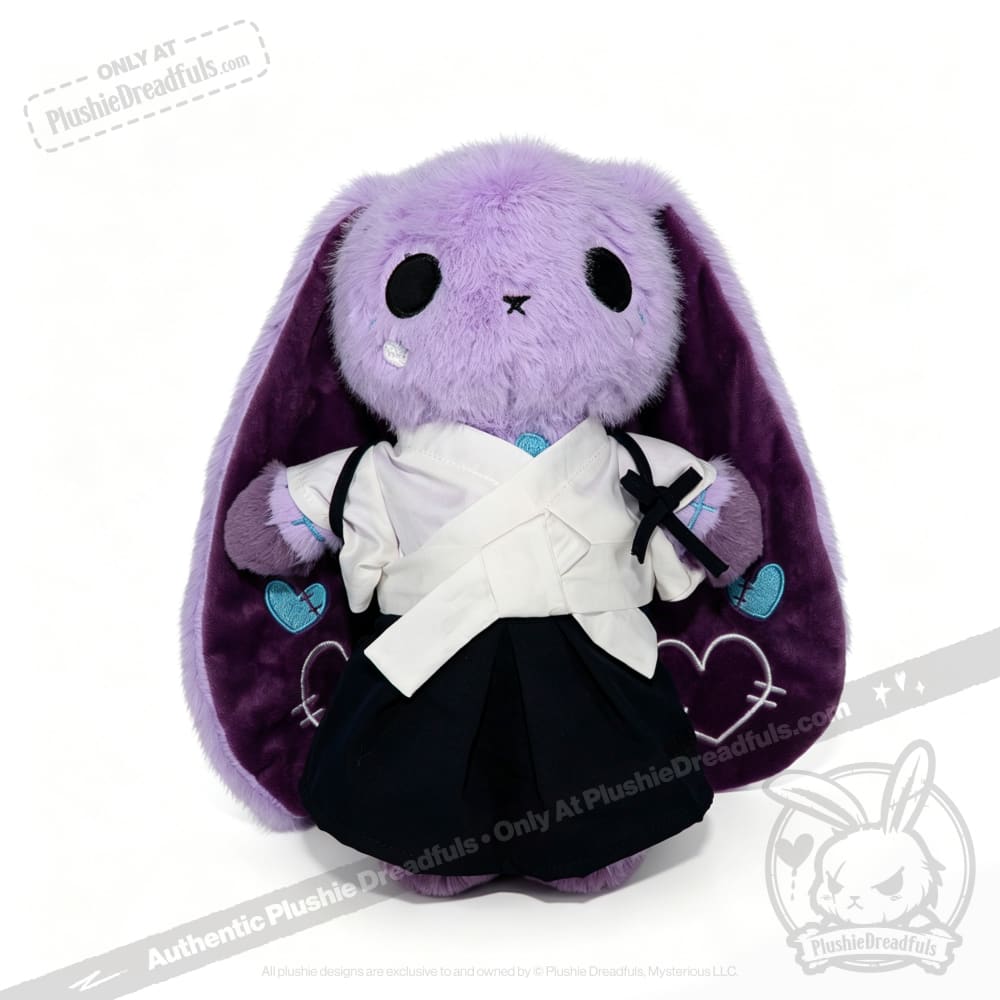 Classic Black & White Hakama Plush Outfit