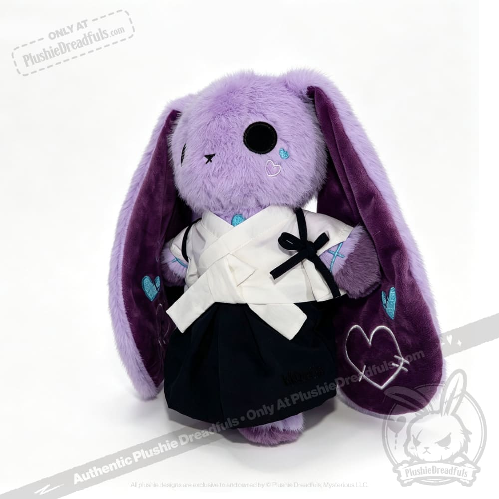 Classic Black & White Hakama Plush Outfit