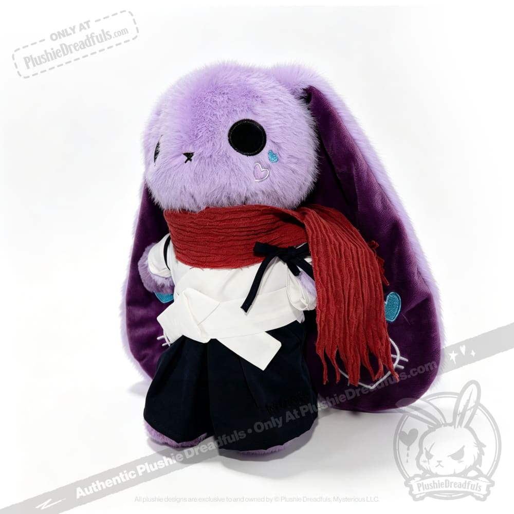Classic Black & White Hakama Plush Outfit