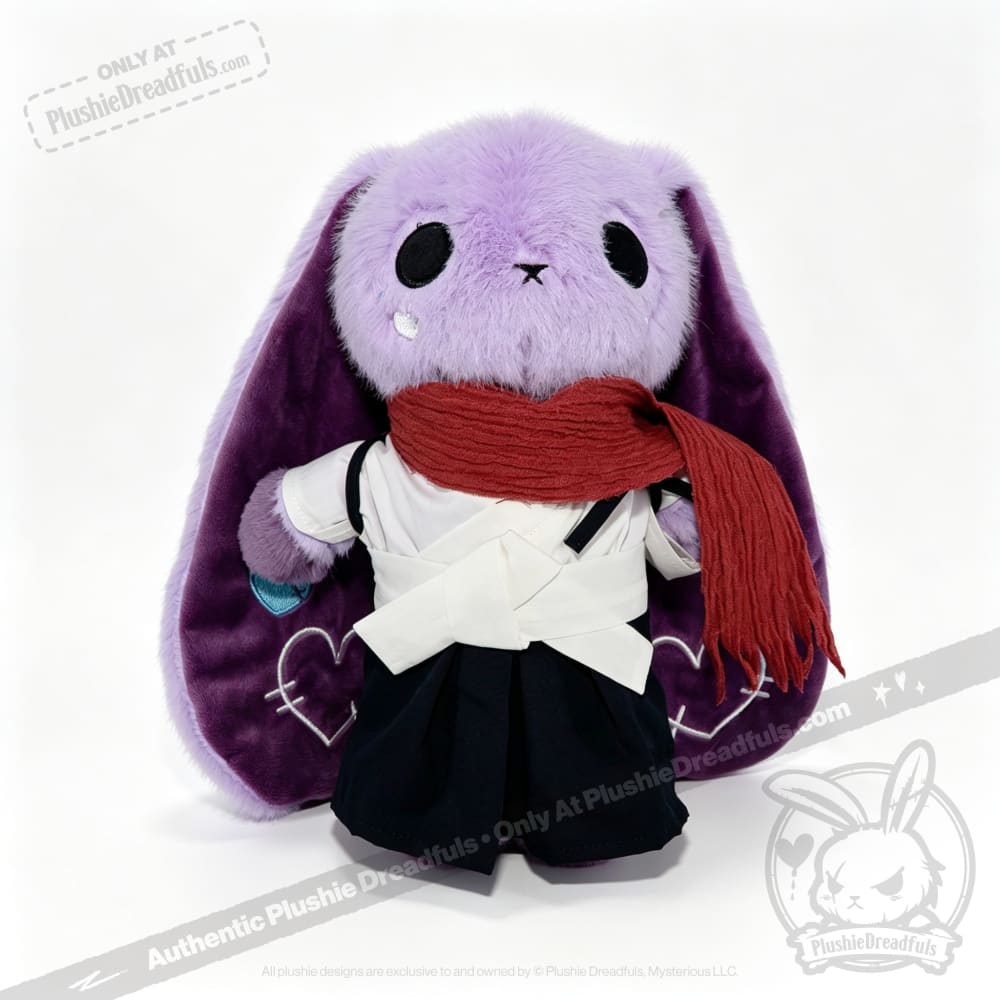 Classic Black & White Hakama Plush Outfit