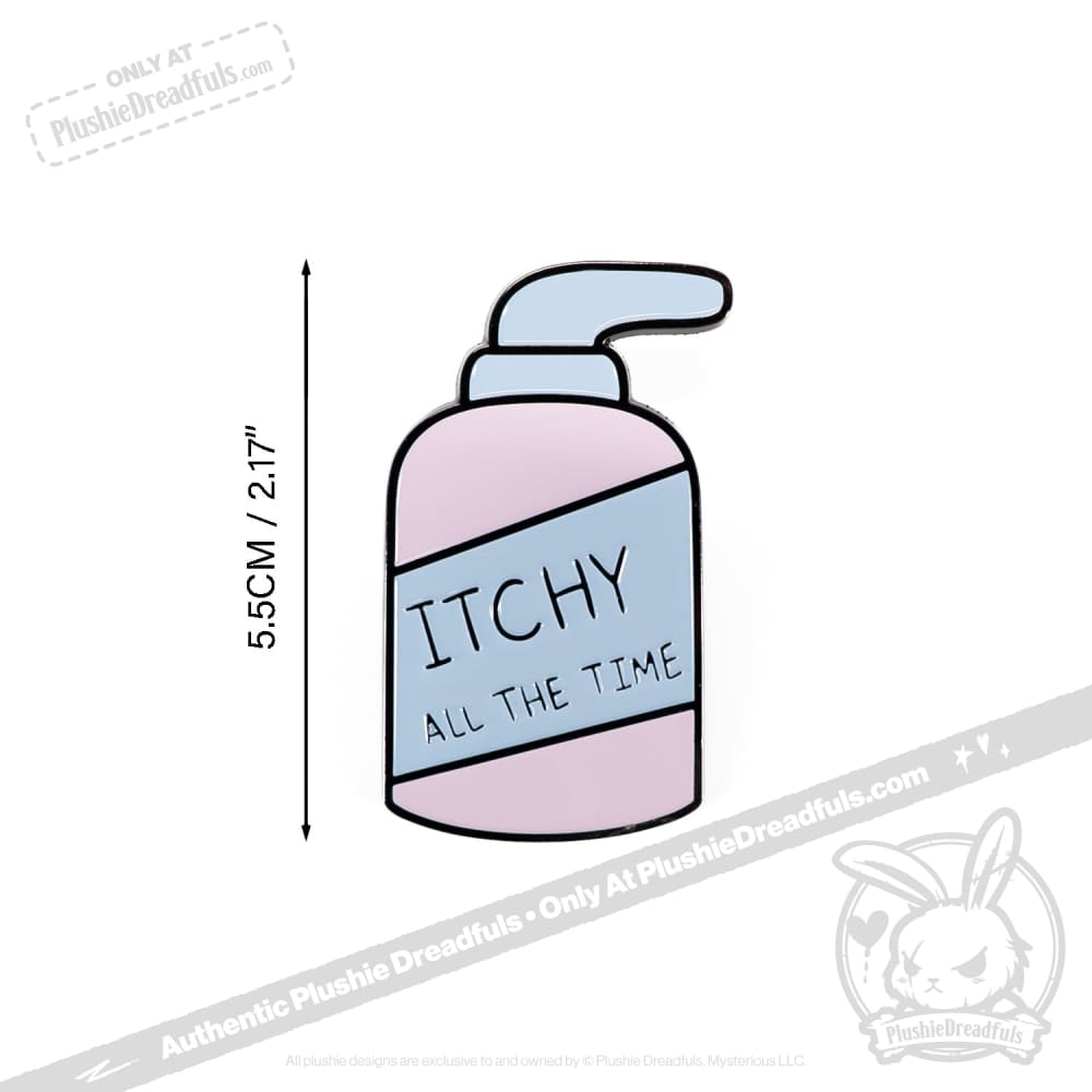 Eczema Lotion Buddy Enamel Pin